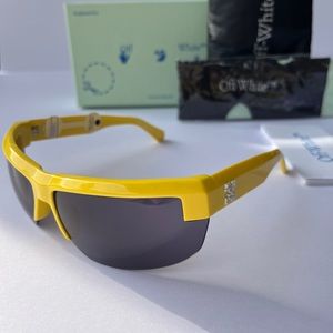 NWT OFF-WHITE “Toledo” OERI068 Yellow Sunglasses Lenses, 100% AUTHENTIC!!!